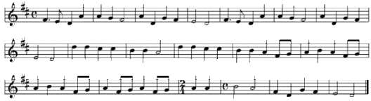 Midden in de winternacht bladmuziek